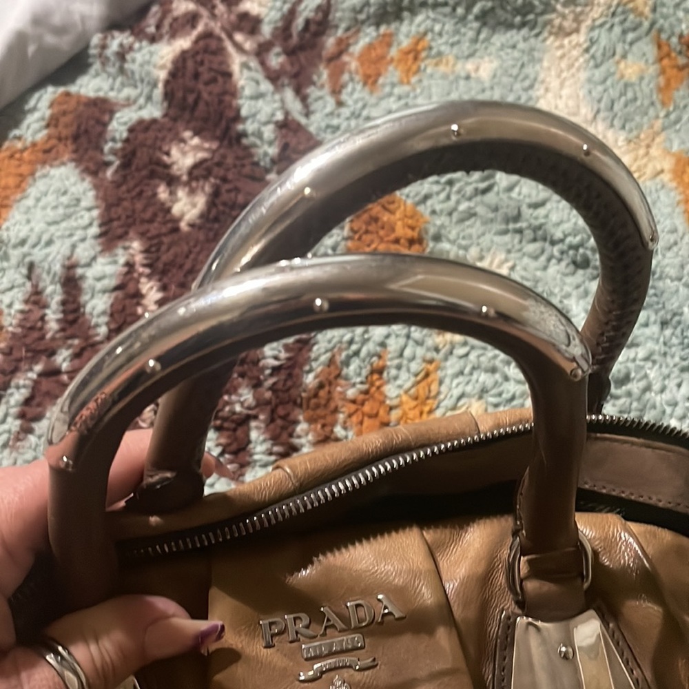 Authentic Prada Glacé bowler handbag - Picture 3 of 7